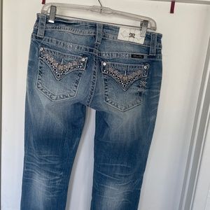 Miss Me crop capri flap pocket jean